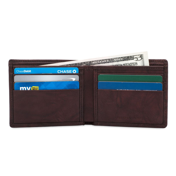 Billfold - Buffalo Calf Crunch Leather