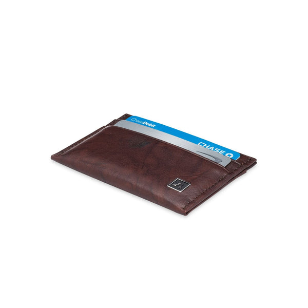 Minimalist Credit Card Wallet - Buffalo Calf Crunch Leather