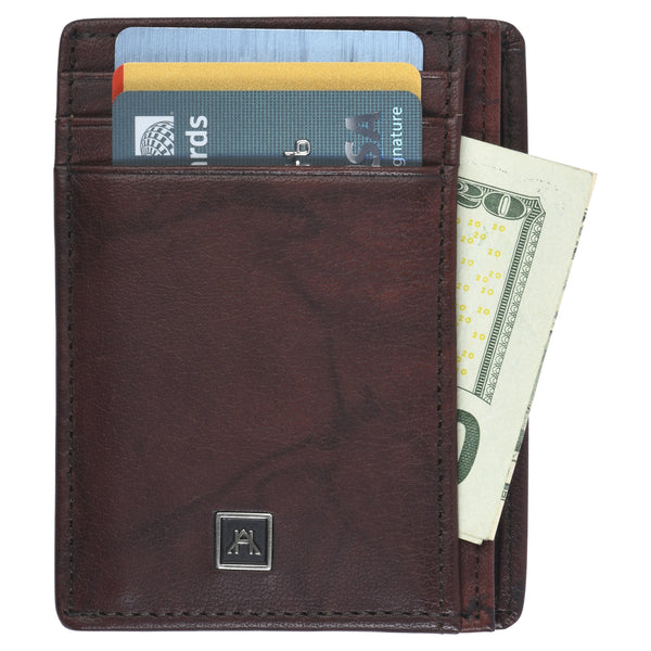 Front Pocket Wallet - Buffalo Calf Crunch Leather