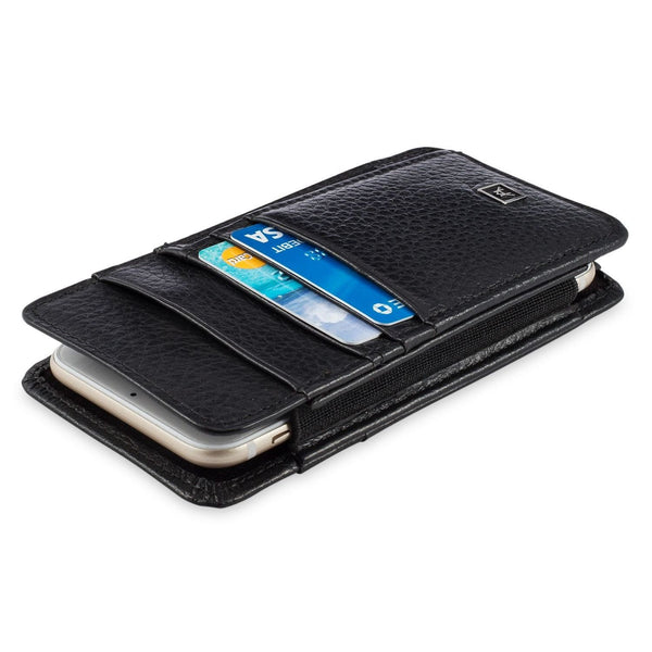 Phone Wallet Large - Pebble Cowhide Leather