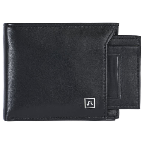 Removable ID Billfold Wallet - Lamb Skin Nappa Leather