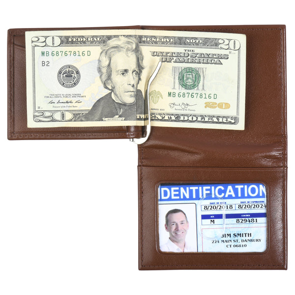 The Money Clip Wallet - Glazed Buffalo Calf Leather