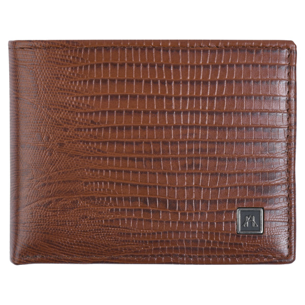 Billfold with ID Pullout - Cow Lizard Leather